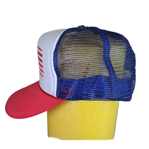 Faded American Flag Otto Collection Mesh Foam Snapback Trucker Hat Cap Election - Picture 3 of 6